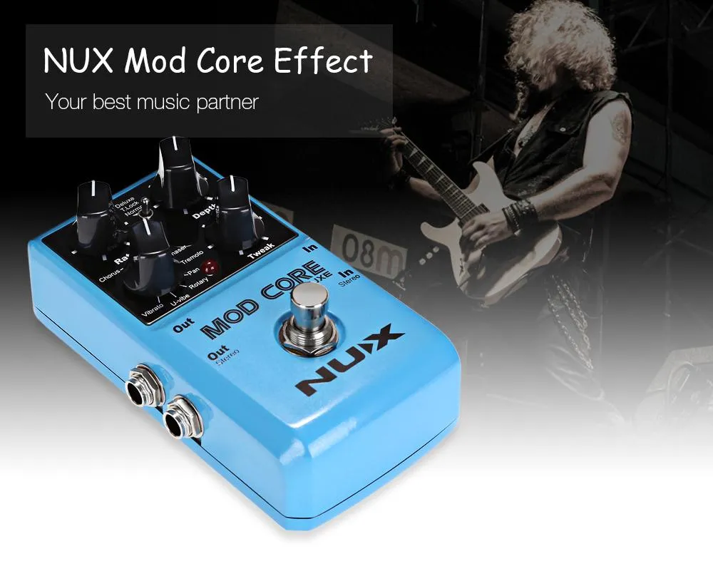 NUX MOD CORE DELUXE Chorus Flanger Phaser Guitar Pedal
