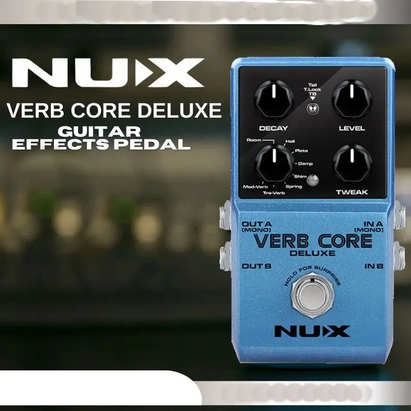 NUX Verb Core Deluxe Multi Reverb Guitar Pedal, 8 Types