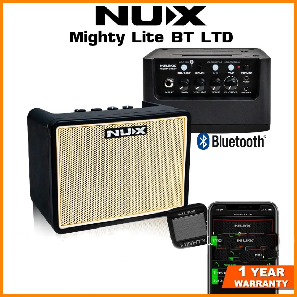 Nux Mighty Lite BT Mini Portable Modeling Amp with Bluetooth