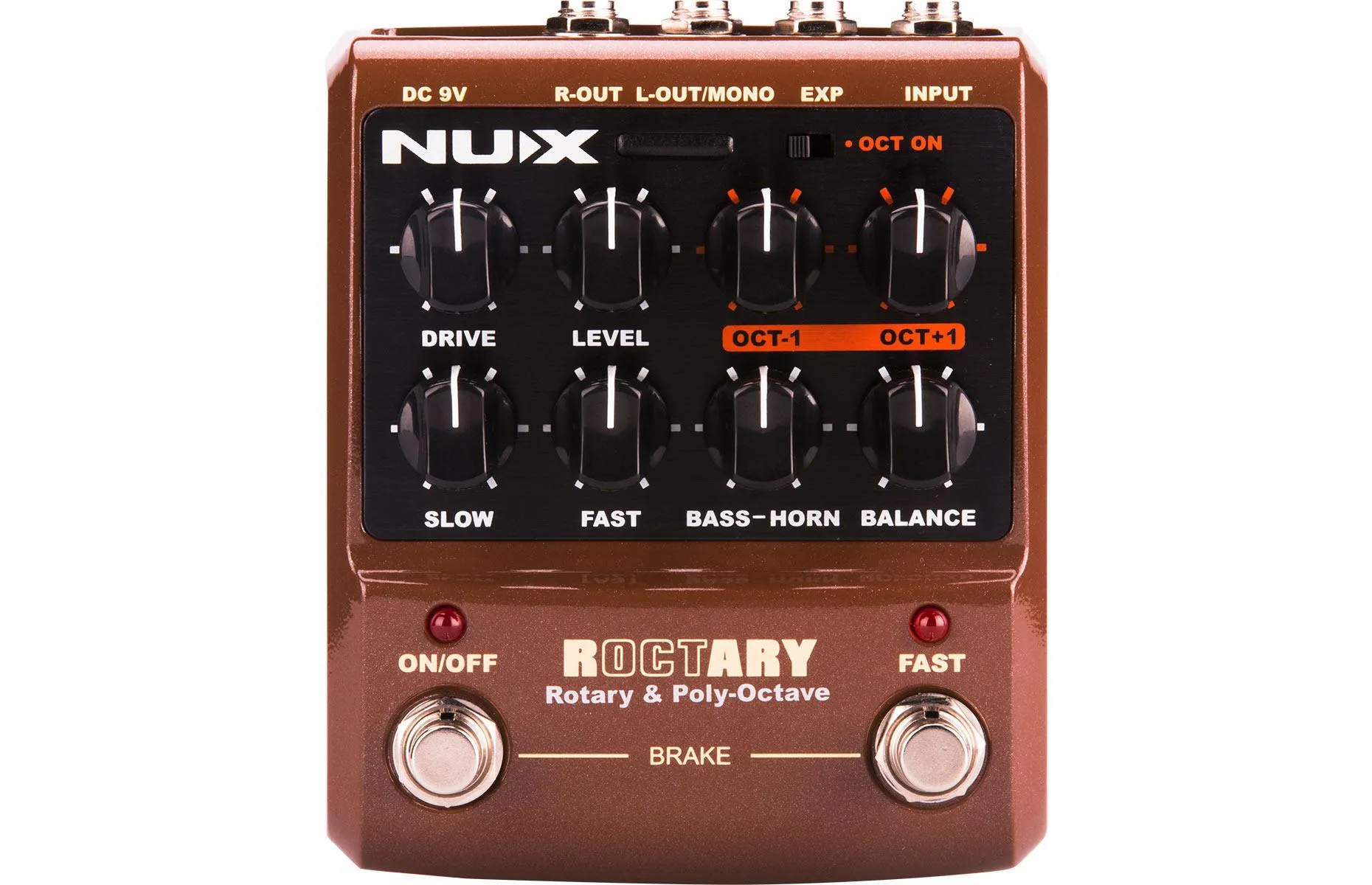 NUX ROCTARY Force Guitar Effect Pedal 2-in-1 Rotary Speaker & Octave - image 1