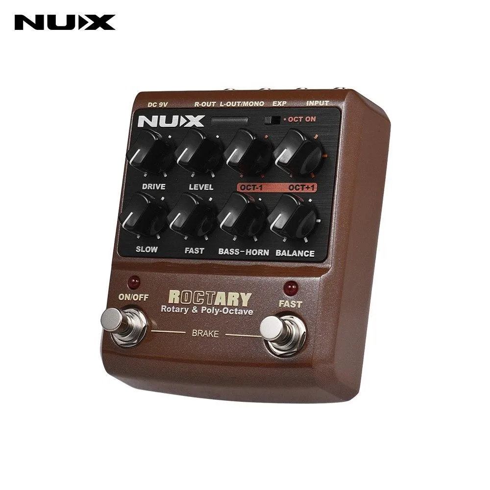 NUX ROCTARY Force Guitar Effect Pedal 2-in-1 Rotary Speaker & Octave - image 2