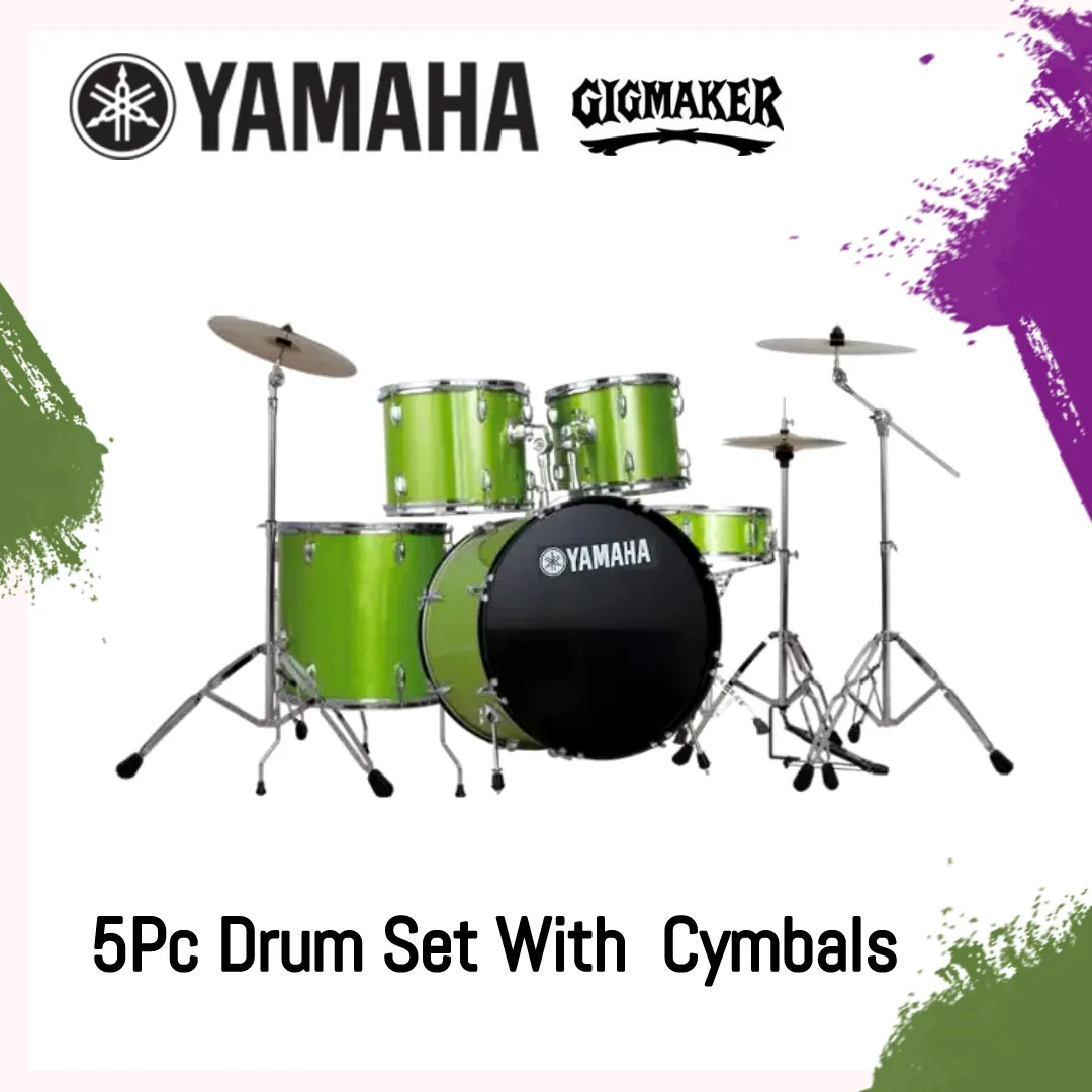 YAMAHA Gig maker 5Pc Acoustic Drum Set Starry Green
