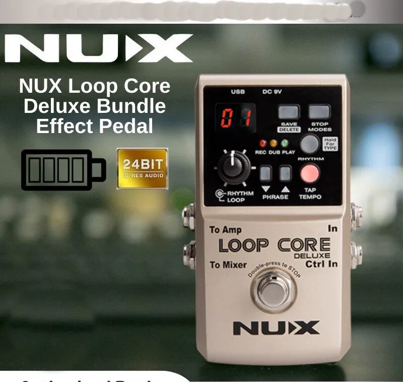 NUX Loop Core Deluxe 24-bit Looper Guitar Pedal - image 2