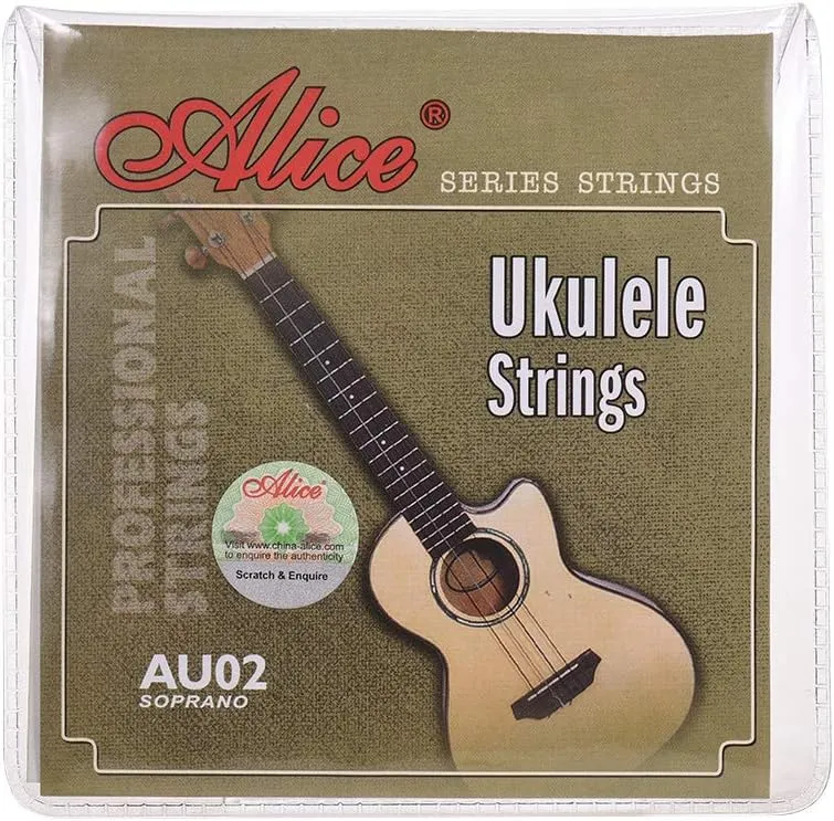 Alice AU02 Soprano Ukulele Strings Set Black Nylon