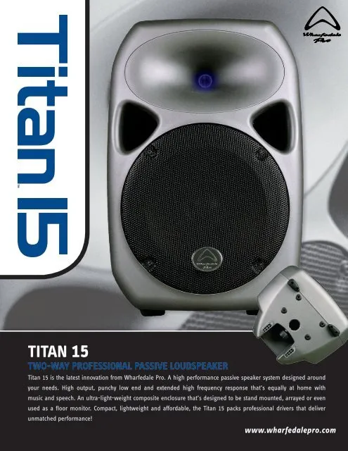 Wharfedale Pro TITAN 15 Professional Passive Speaker - image 3