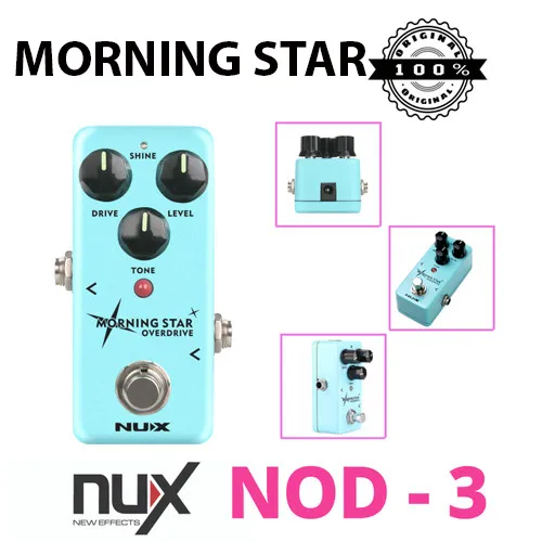 NUX NOD-3 Morning Star Guitar Overdrive Effect Pedal - image 1