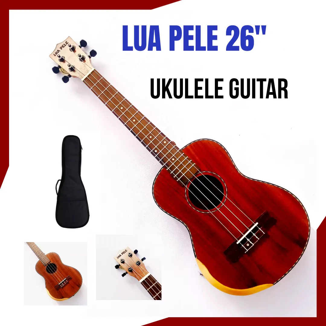 LUA PELE 26 Comfort Edge Tenor Ukulele Guitar Mahogany