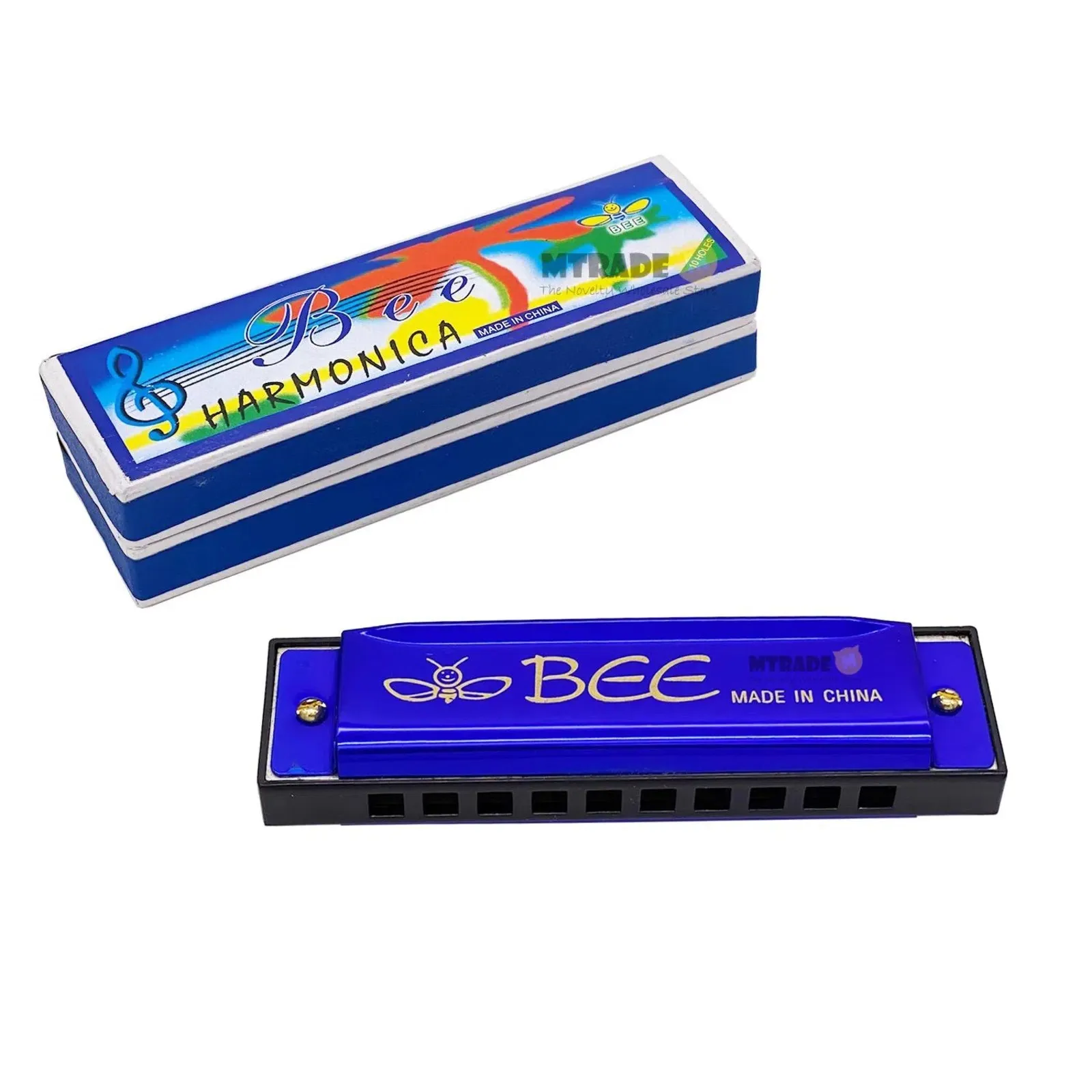 Bee 10 Holes Harmonica Mouth Organ Multicolor - image 3