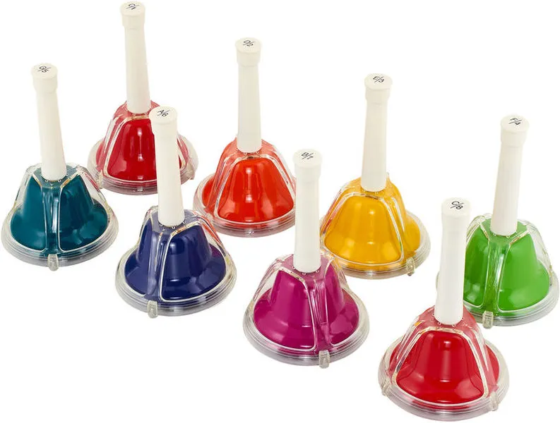 Generic 8 Note Diatonic Hand Bells Musical Instrument - image 3