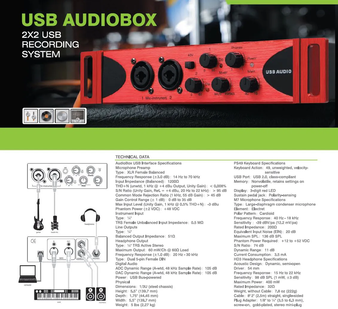 N Audio Audio Box Combo 2 Channel Audio Interface - image 4