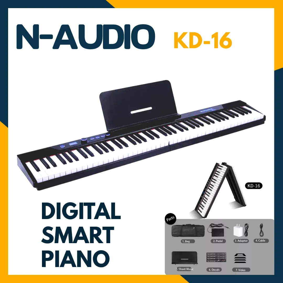 N-AUDIO Piano 88-Keys Foldable, Portable, Multifunctional - image 2