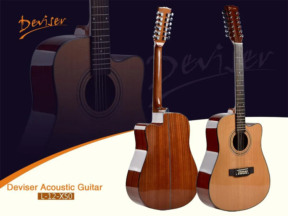 Deviser 12 String Semi-Acoustic Guitar - image 5