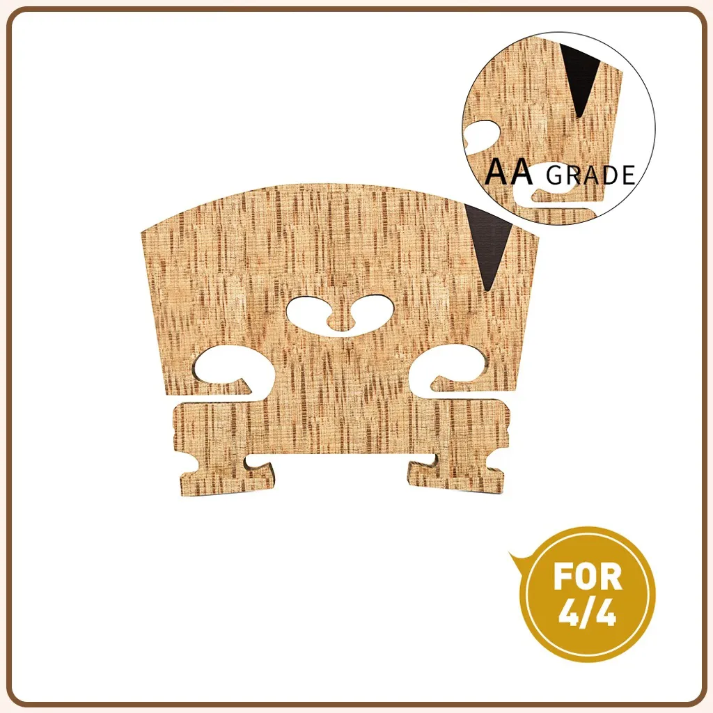 Neutral AA Grade Maple Violin Bridge 4/4 Size - image 5