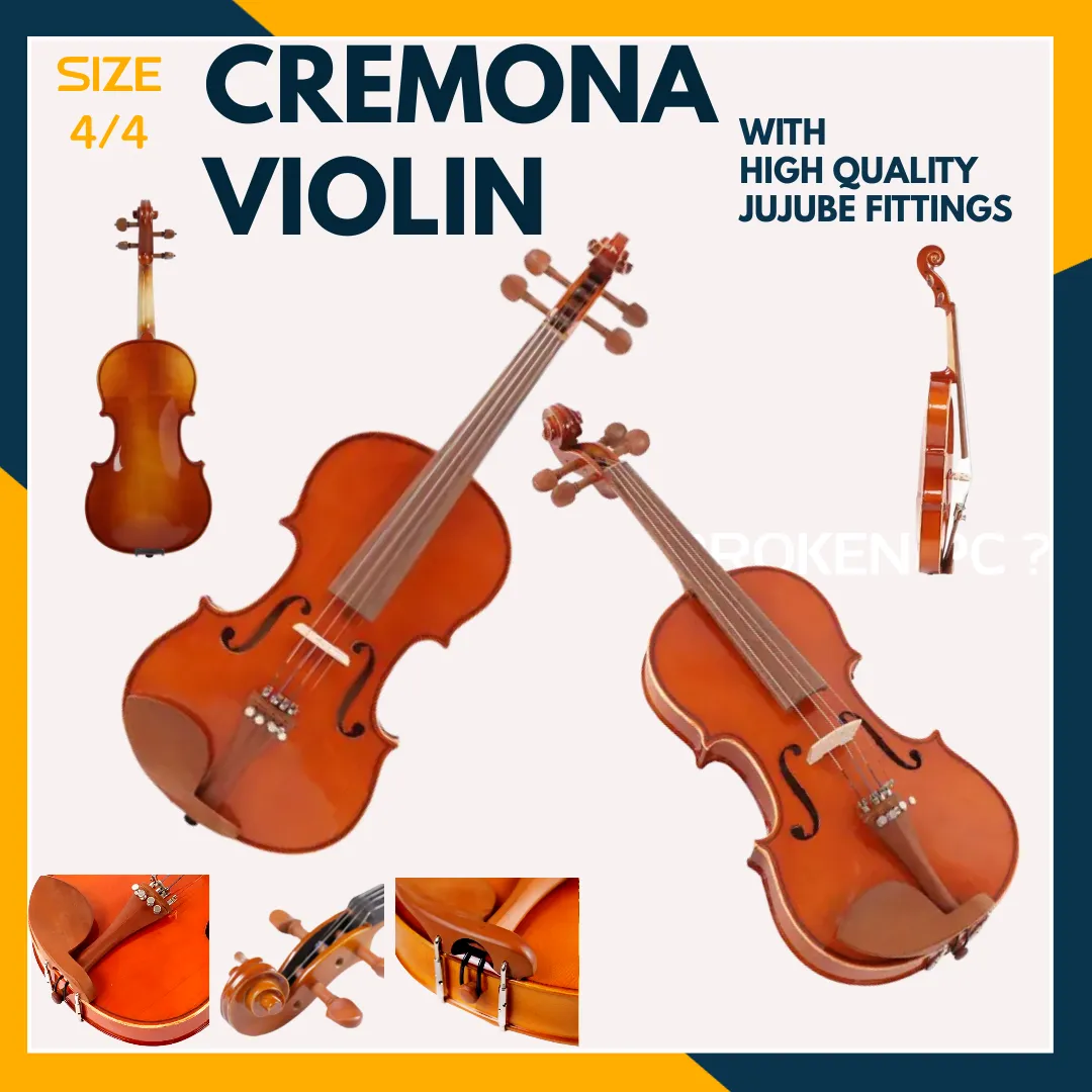Cremona Acoustic Spruce Top Solid Wood Maple Violin - image 2