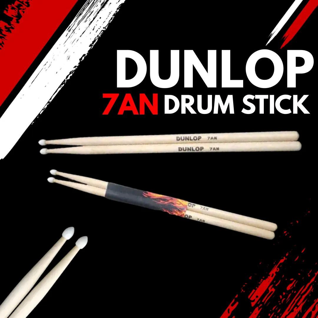DUNLOP 7AN Drumsticks, Oval Nylon Tip