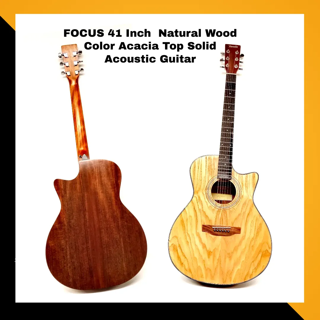 FOCUS 41 Inch Acoustic Guitar Acacia Top