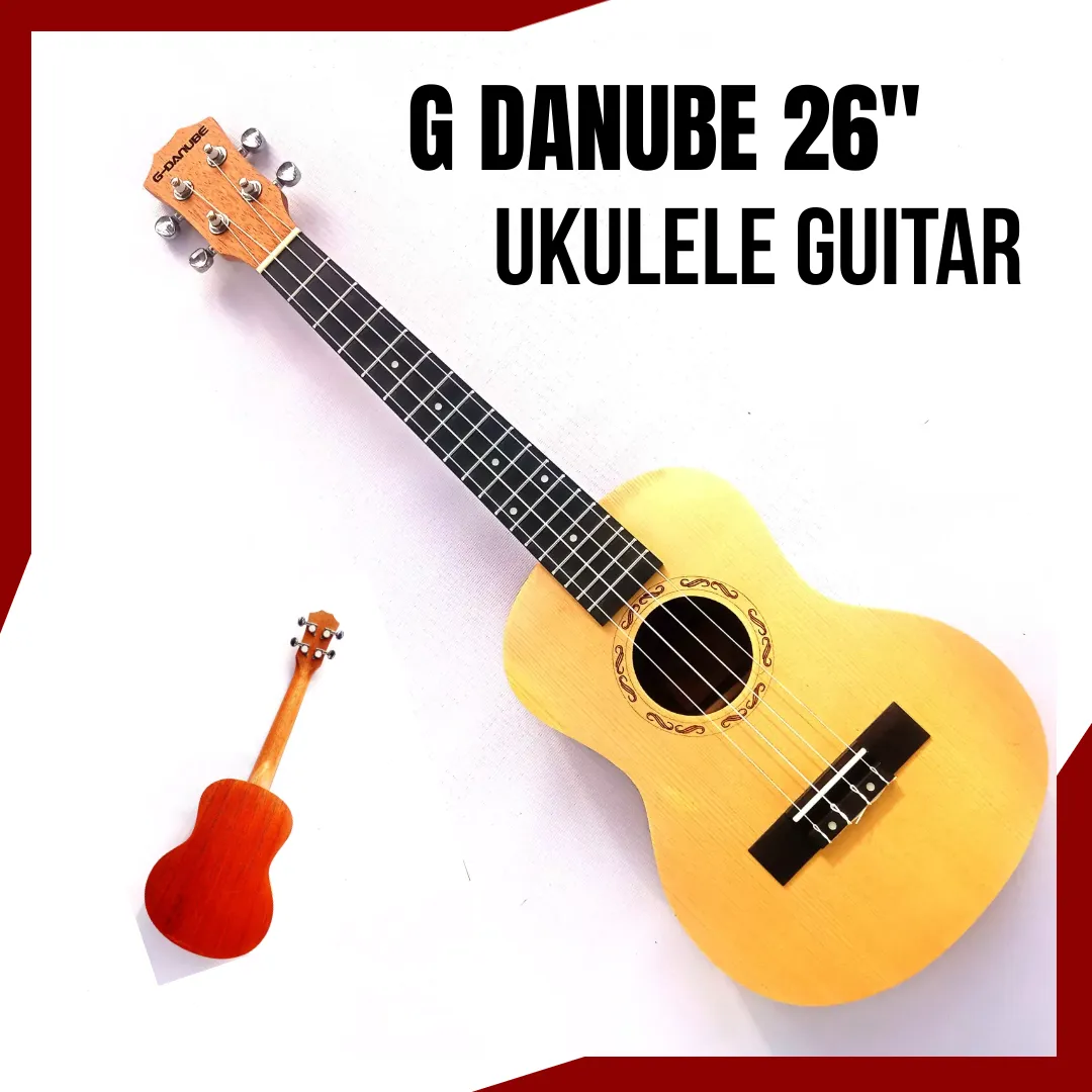 G DANUBE 26 Tenor Ukulele Guitar Natural w/ Gig Bag