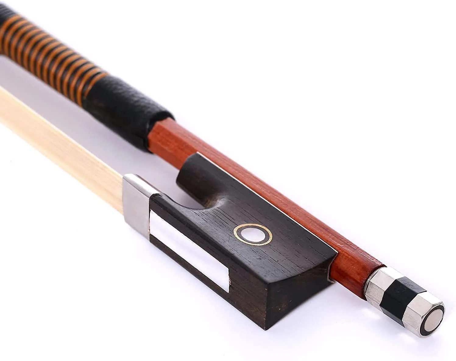 AMZZ 4/4 Violin Bow Brazilwood Octagonal Stick Ebony Frog - image 6