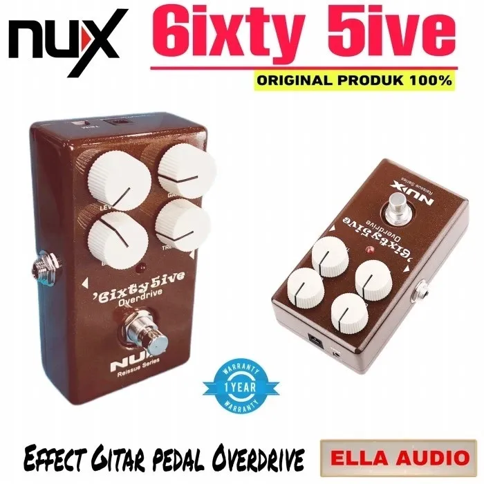 NUX 6ixty5ive Overdrive Guitar Effect Pedal True-bypass