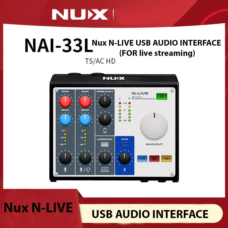 Nux N-LIVE NAI33L Audio Interface for Live Streaming - image 3