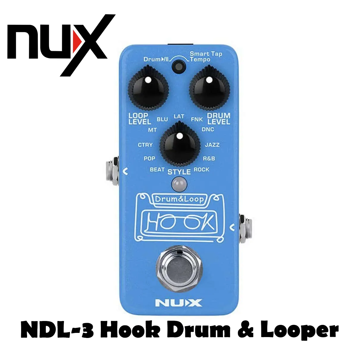 NuX NDL-3 HOOK Drum & Loop mini Looper Guitar Pedal