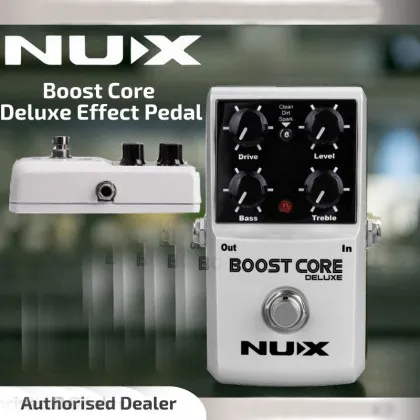 Nux Boost Core Deluxe Guitar Booster Pedal Clean Drive Spark