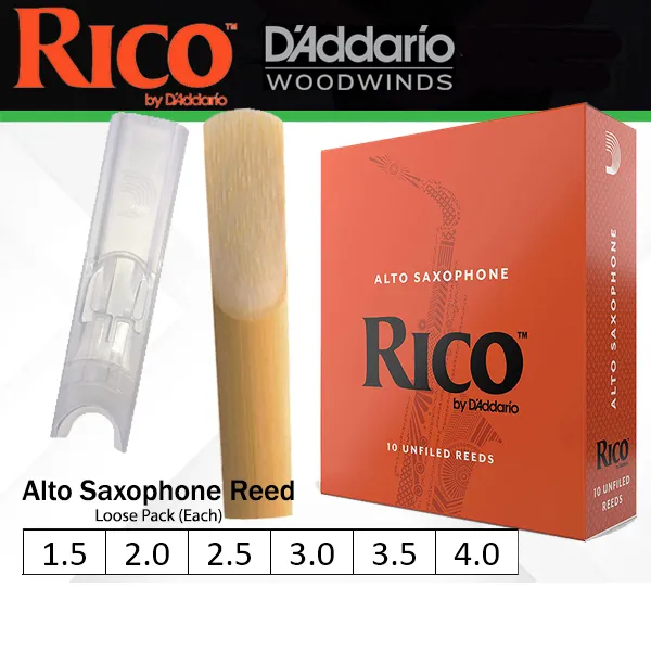 DAddario Rico Alto Sax Reeds - 2.0 (10-pack)