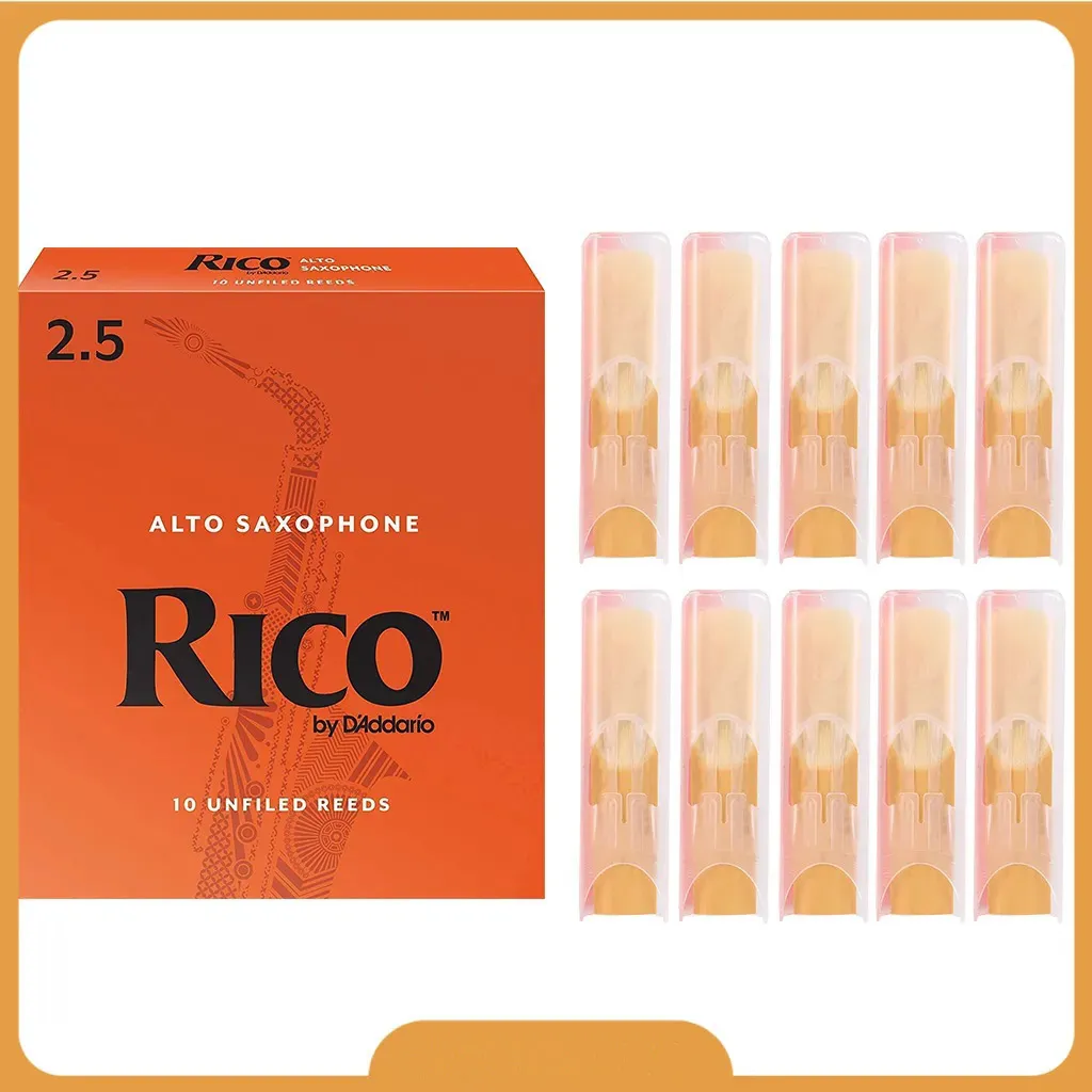 D'Addario Rico Alto Saxophone Reeds - 3 (10-pack)
