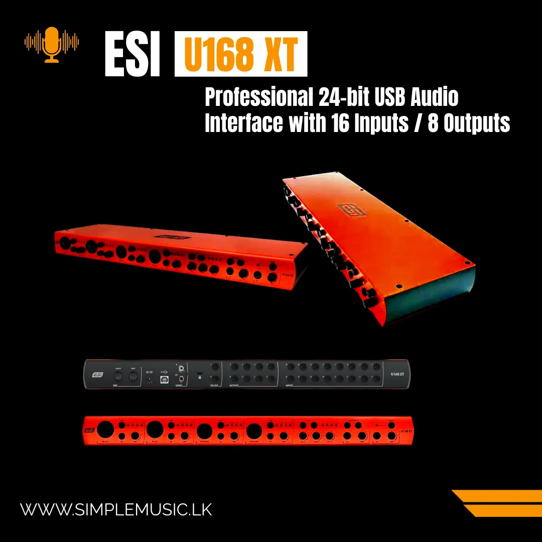 ESI U168 XT Professional 24-bit USB Recording Interface