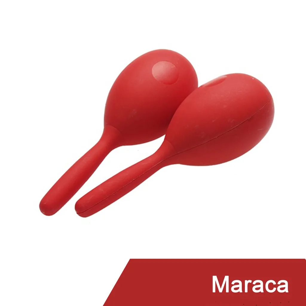 Red Tiger Maraca Shakers Full Size Kids Percussion