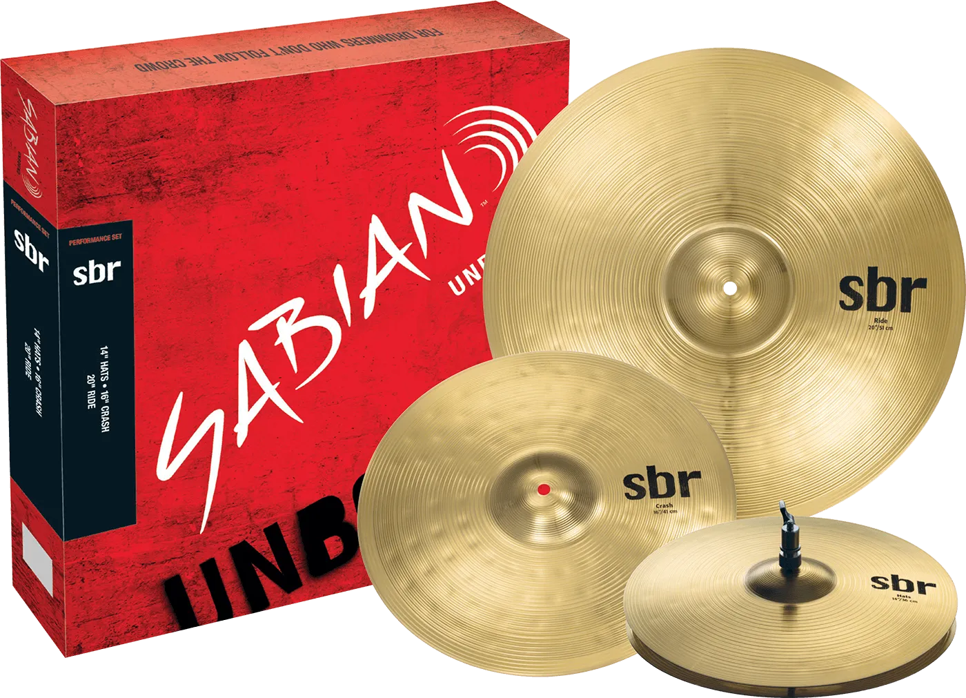 Sabian SBR5003BR2 Performance Cymbal Set - image 2