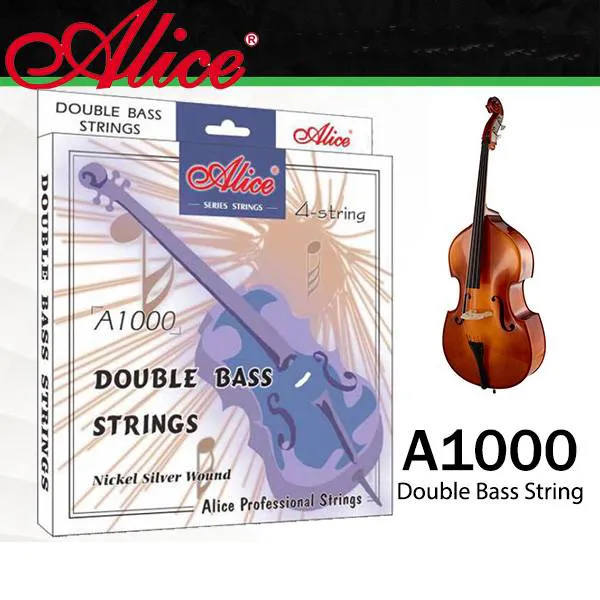Alice A1000 Nickel Round Wound 4-String Double Bass Strings
