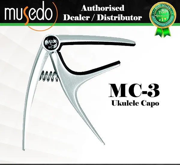 Musedo MC-3 Ukulele Capo Silver