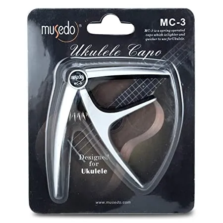 Musedo MC-3 Ukulele Capo Silver - image 2