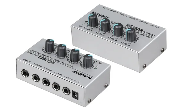 N Audio MX400 4 Channels Line Audio Mixer Stereo Headphone - image 4