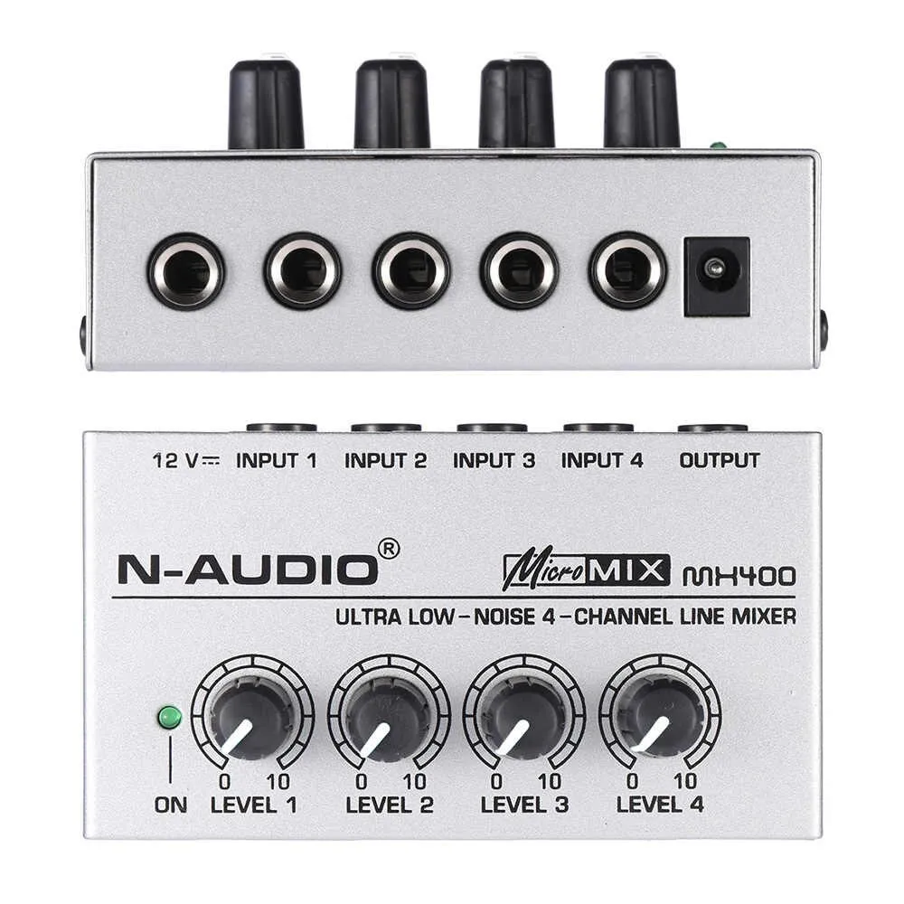 N Audio MX400 4 Channels Line Audio Mixer Stereo Headphone - image 5