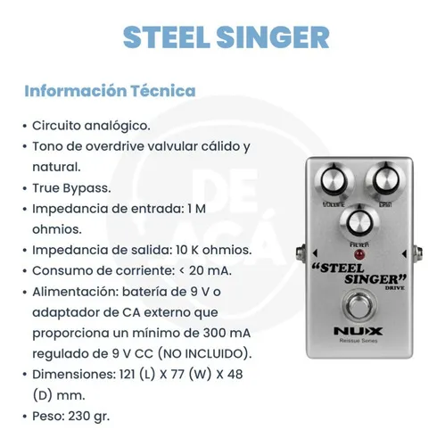 NUX Steel Singer Drive Overdrive Pedal - image 2