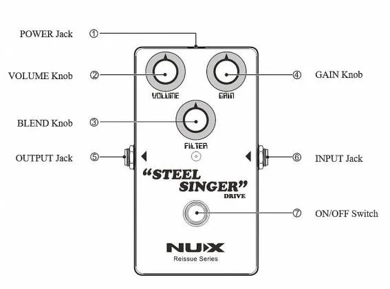 NUX Steel Singer Drive Overdrive Pedal - image 8