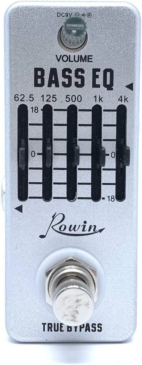 Rowin 5-Band Bass Guitar EQ Equalizer Pedal - image 5
