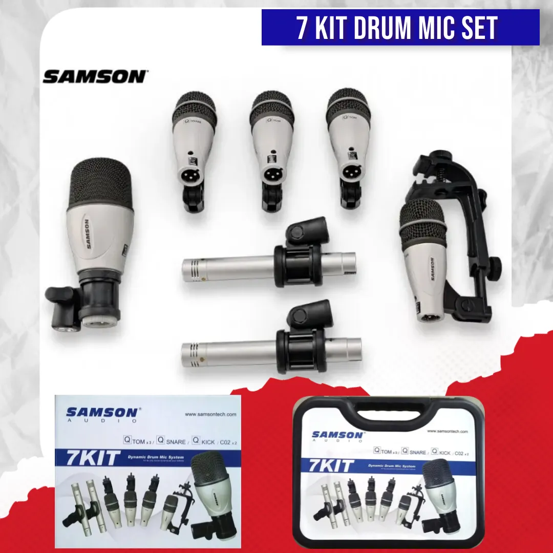 Samson 7Kit 7 Piece Drum Mic Set
