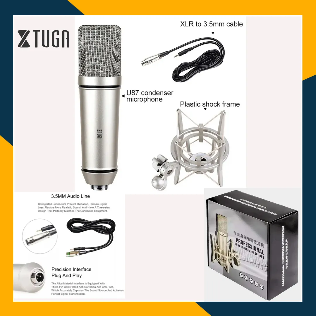 Xtuga U87 Studio Recording Condenser Cardioid Mic - image 5