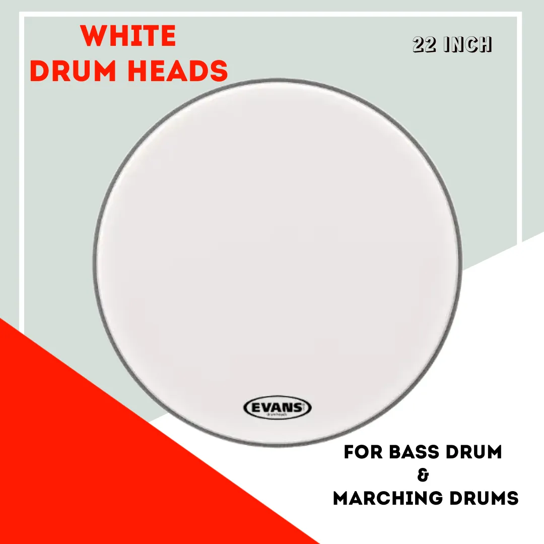 EVANS Single Ply White Drum Skin Head