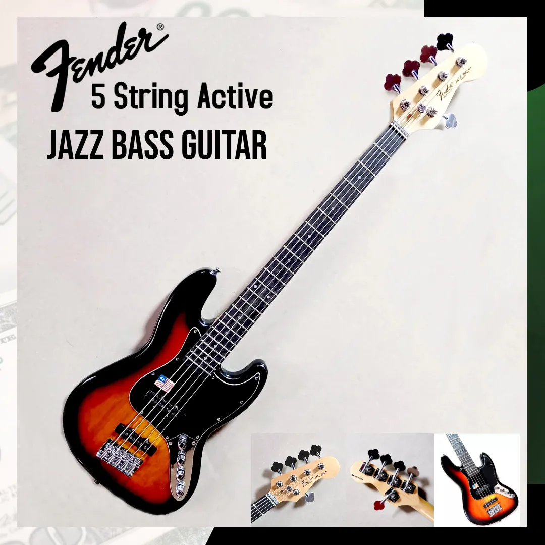 Fender Precision Active 5-String Bass Brown Sunburst