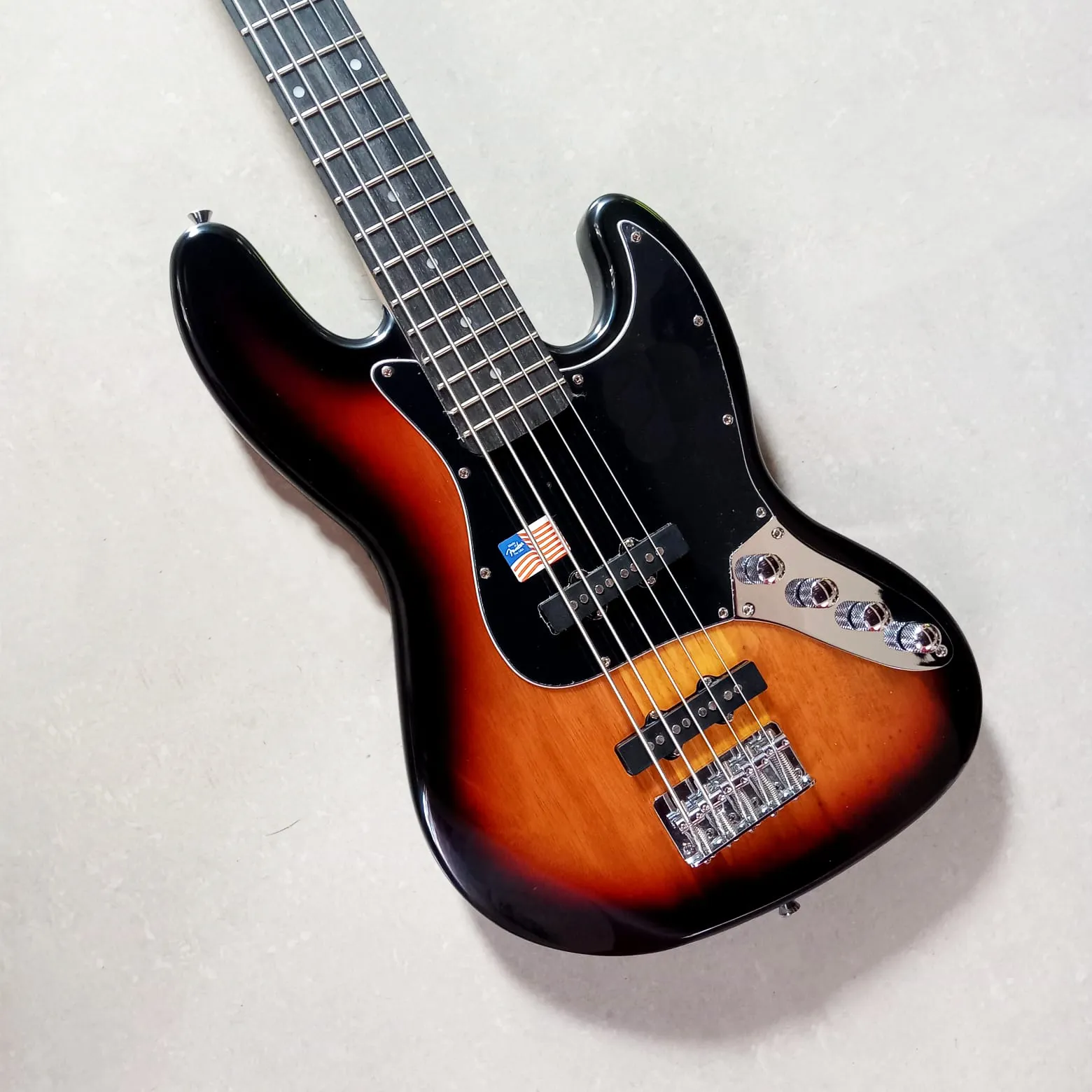 Fender Precision Jazz Bass Active 5-String Sunburst - image 2