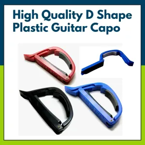 Generic D Shape Plastic Guitar Capo Black High Quality
