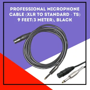 Generic Microphone Cable TS Mono to XLR Male