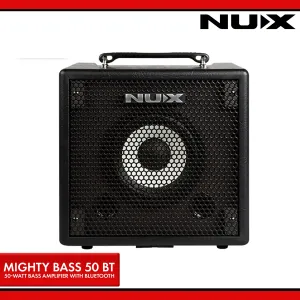 Nux Mighty Bass 50BT 50 Watt Bass Amp With Bluetooth & Effects