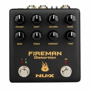 NUX NDS-5 Fireman Dual Channel Distortion Guitar Effect Pedal