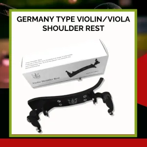 Generic 4/4 Violin Shoulder Rest German Style Black Adjustable
