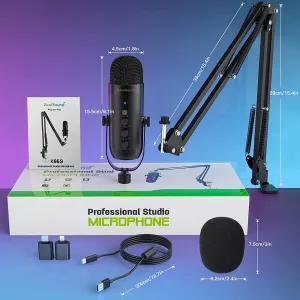 Zealsound Professional USB Streaming Podcast PC Microphone